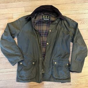 Barbour Men's Green Waxed Field Jacket